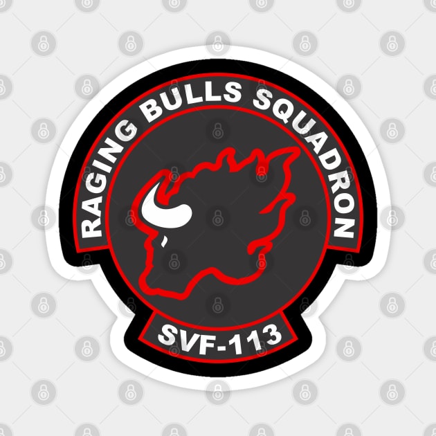 SVF-113 Raging Bulls Squadron Magnet by MBK