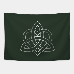 Celtic Trinity Knot. Celtic Triquetra with heart. Tapestry