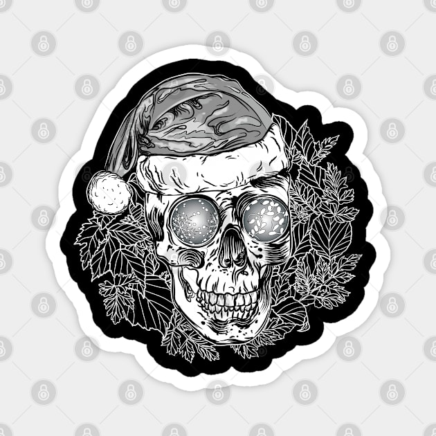 Xmas Skull Magnet by Studio All Inc