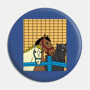 Horses Rider Pony Girl Pin