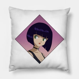 City Pop Woman Pillow