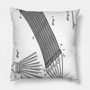 Hammock Vintage Patent Hand Drawing Pillow