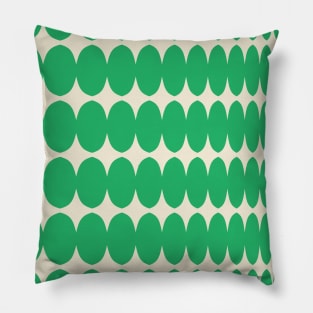 Sparkles Pattern - Green White Pillow