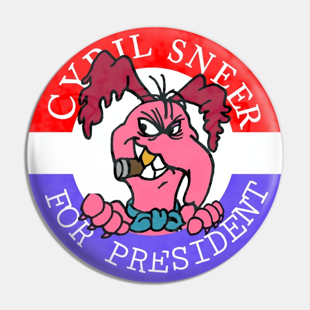 VOTE SNEER Pin by Undeadredneck