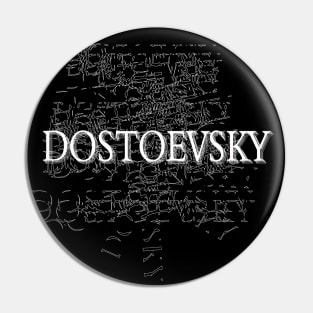 "Dostoevsky" Typographic Design Pin