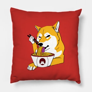 Shiba Inoodles Funny Pillow