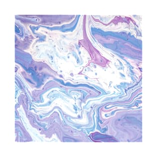 Purple Marble Pattern T-Shirt