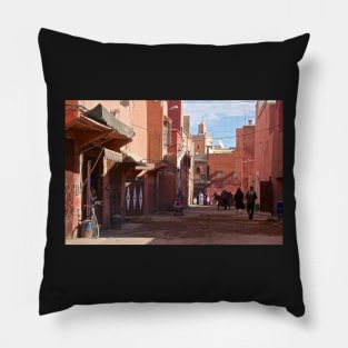 Marrakech - Street life Pillow