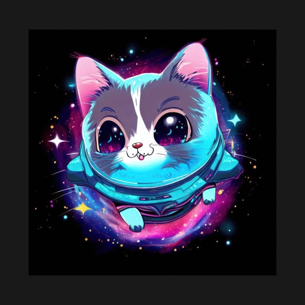 Anime Space Cat Series Kappa by Shopping Dragons