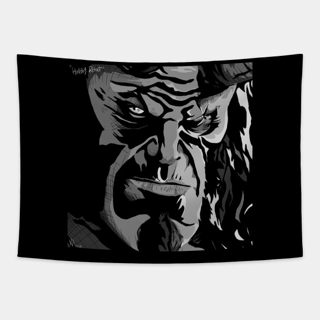 Hellboy Reboot Artwork Tapestry by aronimation