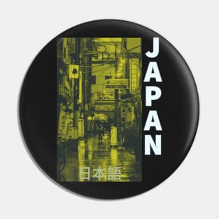 Japan Night City Pin