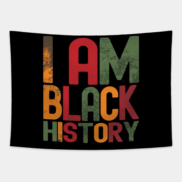 I Am Black History Tapestry by Etopix
