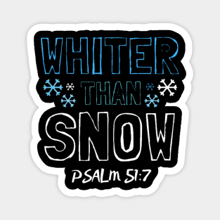 Psalm 51:7 Whiter Than Snow Magnet