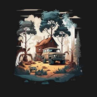 Old Jeep in the Jungle T-Shirt