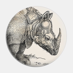 A Rhinoceros - Albrecht Durer Pin