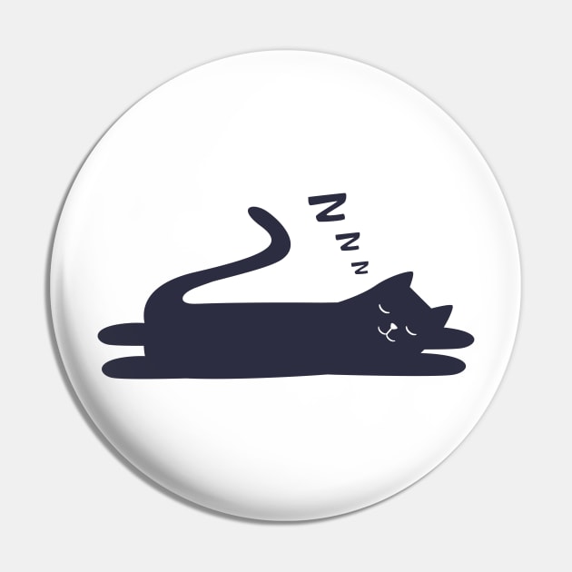 Sleepy Kitty Pin by HiPolly