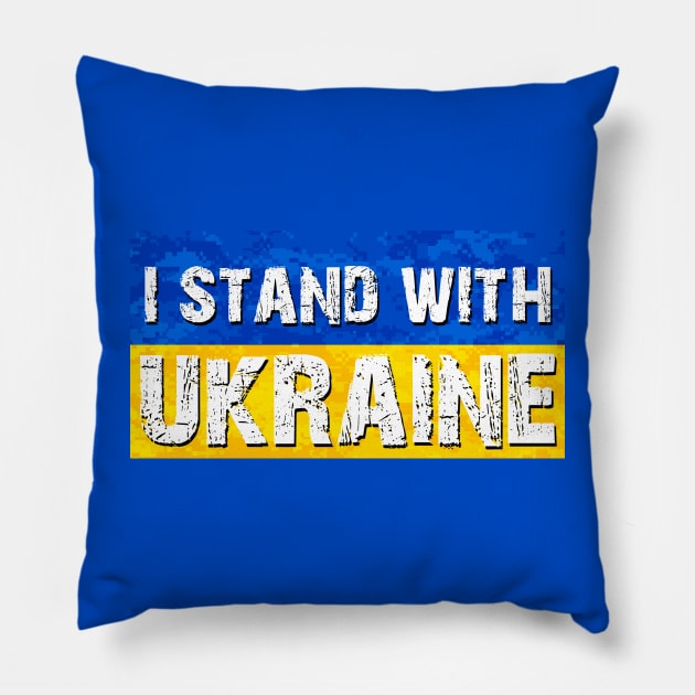 2022 Ukrainian Crisis Support Ukraine Pillow by Scar