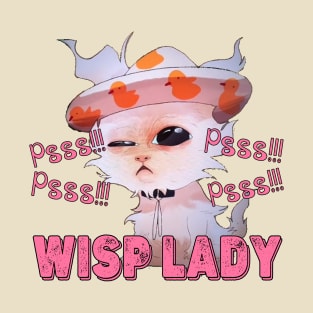 Cute And Beautiful Wisp Cat Lady T-Shirt