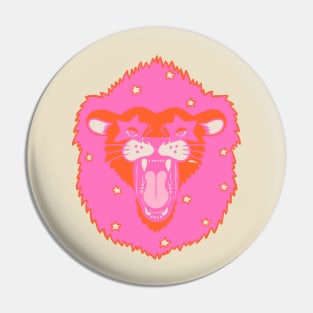 Neon Starry Lion Pin