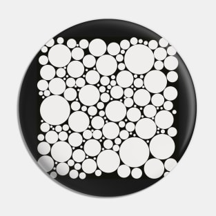 black and white pop art polka dot pattern Pin