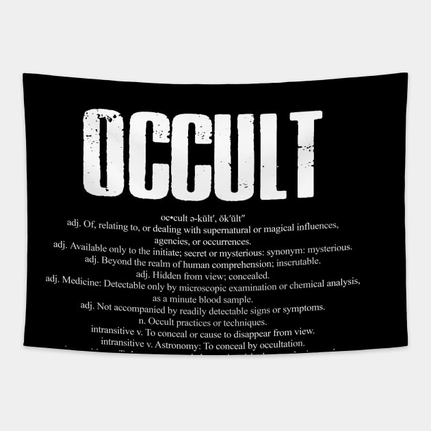 Occult Dictionary Word Definition Tapestry by AltrusianGrace