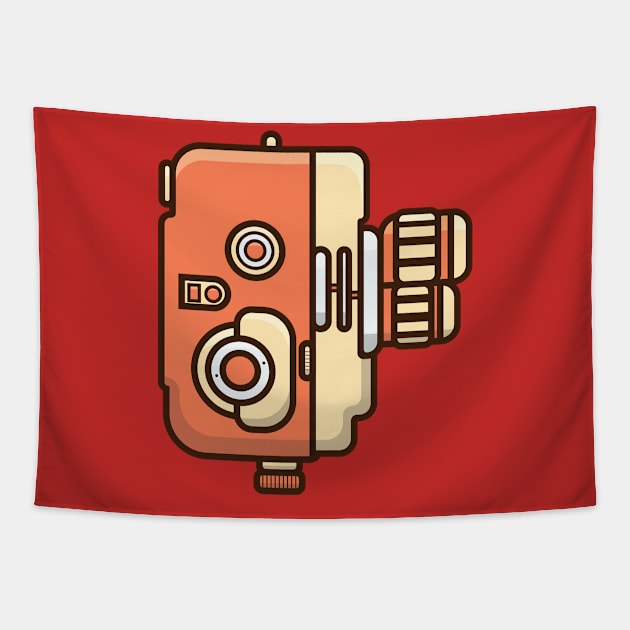 Vintage Camera Design Tapestry by AlviStudio