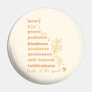 Fruits Of The Spirit - Bible Verse Christian Quote Pin