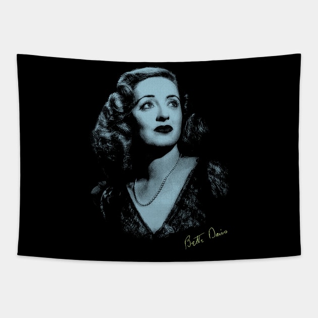 Bette Davis Tapestry by Mugo Muncarsol