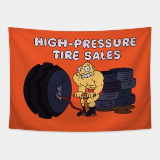 High-Pressure Tire Sales Tapestry