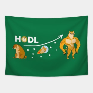 DOGE dogecoin HODL Tapestry