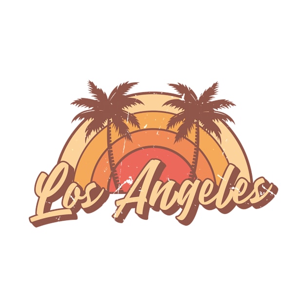 Los Angeles California Vintage Summer Vacation Design by dk08