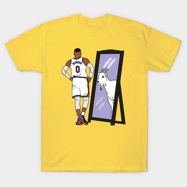 Russell Westbrook Mirror GOAT (Lakers) Active T-Shirt for Sale by  RatTrapTees