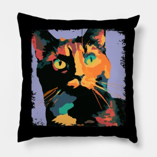 Tortoiseshell Pop Art - Cat Lover Gift Pillow