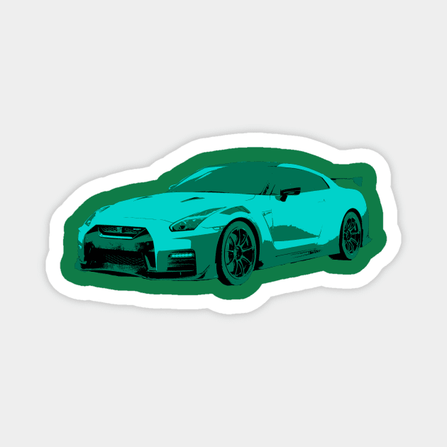 Nissan GTR Magnet by jorjii anime