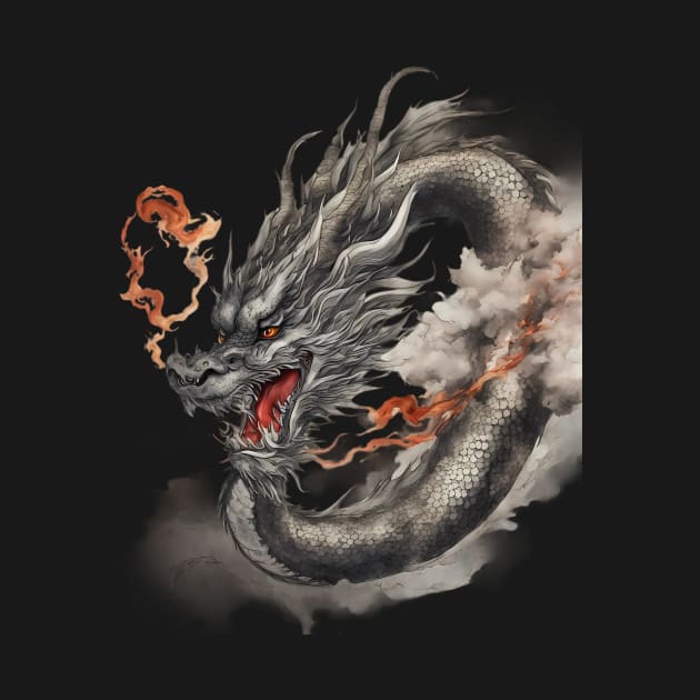 Fire Dragon by animegirlnft