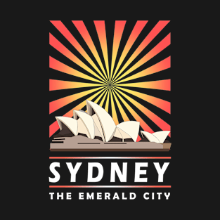 Sydney Opera House Australia Landmark Vintage Traveler Gift T-Shirt