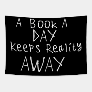 A Book A Day Keeps Reality Away Tapestry