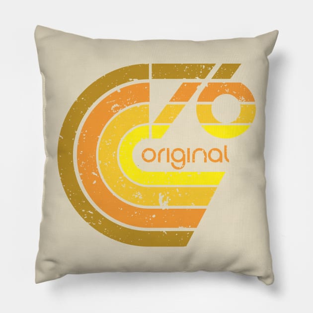 "76 original" earthtone design Pillow by ianjcornwell