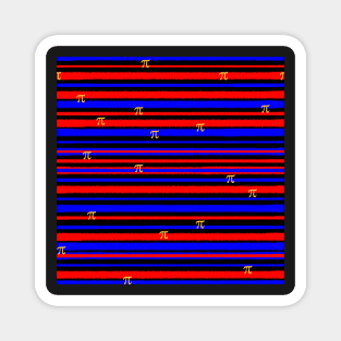 Polyamory Flag grunge stripes Magnet