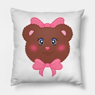 Stella Bow Bear Pillow