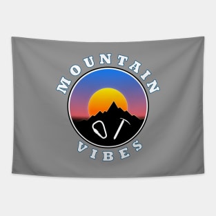 Mountain Vibes - Sun moon - Slogan Design 2 Tapestry