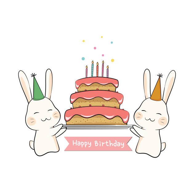 Birthday Cake Bunny by Anicue