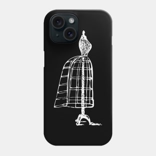 Vintage Dress Form | Victorian Dress Form | Dressmaking | Dressmakers | Sewing | Seamstress | Black and White Phone Case