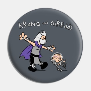 Krang and Shredds Pin