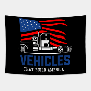 AMERICAN TRUCK CARTOON Tapestry