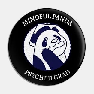 Funny Panda Psychology Graduation Pin