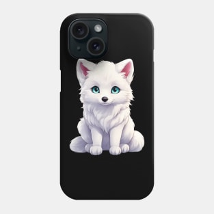 Snowy Snuggles Arctic Fox Pup Phone Case