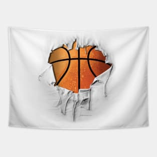 Shredded, Ripped and Torn Basketball Tapestry