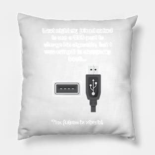 The future is stupid - light text Pillow