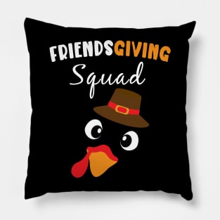 Funny Friendsgiving Squad  Happy Thanksgiving Turkey Day Pillow